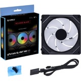 Lian Li UNI FAN SL-INFINITY 140 Reverse Blade RGB case fan Zwart, 140 x 142 x 25 mm, PWM