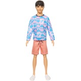 Mattel Barbie Barbie Fashionistas Ken pop - shirt met gekleurde patronen en trendy harten, bloemen 
