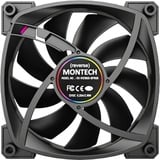 Montech RX120 PWM RGB case fan Zwart, 120 x 25 x 120 mm, 3-pin ARGB