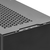 SilverStone  cube behuizing Zwart | 2x USB-A | 1x USB-C