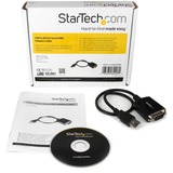 Startech USB naar RS232 Seriële DB9 Adapterkabel met COM-behoud Zwart