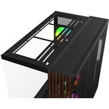 Thermaltake View 380 XL WS ARGB midi tower behuizing Zwart/houtkleur | 2x USB-A | 1x USB-C | RGB | Tempered Glass