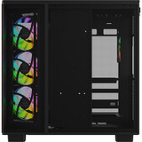Thermaltake View 380 XL WS ARGB midi tower behuizing Zwart/houtkleur | 2x USB-A | 1x USB-C | RGB | Tempered Glass
