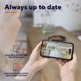 Trust IPCAM-2800 360° beveiligingscamera Wit, 2.4 of 5GHz wifi