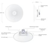 Ubiquiti airMAX PowerBeam 5AC 500 richtantenne Wit