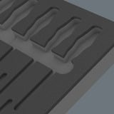 Wera 9811 Schuimrubberen inzetstuk voor VDE schroevendraaiers Set 1, zonder gereedschap inlay Zwart/grijs