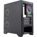 XYZ PC Gear Titanium View Lite midi tower behuizing Zwart | 2x USB-A | Tempered Glass