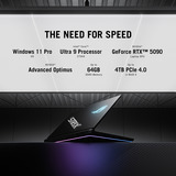 ASUS ROG Strix SCAR 18 G835LX-SA012W 18"  Copilot+ gaming laptop Zwart | Ultra 9 275HX | RTX 5090 | 64 GB | 4 TB SSD | 240 Hz