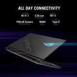 ASUS ROG Strix SCAR 18 G835LX-SA012W 18"  gaming laptop Zwart | Core Ultra 9 275HX | RTX 5090 | 64 GB | 4 TB SSD | 240 Hz