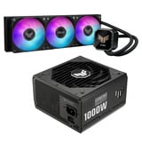 ASUS TUF Gaming LC III 360 ARGB LCD + TUF Gaming 1000W Gold waterkoeling Waterkoeling, Voeding