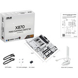 ASUS X870 MAX GAMING WIFI7 W socket AM5 moederbord Wit