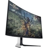 Alienware AW3225QF 32" 4K UHD curved gaming monitor Wit/zwart, 2x HDMI, DisplayPort, 3x USB-A, USB-B, USB-C, 240 Hz