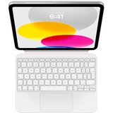 Apple Magic Keyboard Folio voor iPad (10e generatie), toetsenbord Wit, EU lay-out (QWERTY), Nederlands