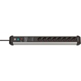 Brennenstuhl Brenn Premium-Protect-Line 8fach ÜSS stekkerdoos Zwart/aluminium