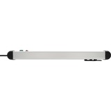 Brennenstuhl Premium-Protect-Line stekkerdoos 8-voudig met overspanningsbeveiliging stekkerdoos Zwart/aluminium