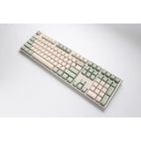Ducky One 3 Matcha, toetsenbord Crème/groen, US lay-out, Cherry MX Red, PBT Double Shot, hot swap