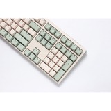 Ducky One 3 Matcha, toetsenbord Crème/groen, US lay-out, Cherry MX Red, PBT Double Shot, hot swap