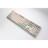 Ducky One 3 Matcha mechanisch toetsenbord Crème, US lay-out (QWERTY), Cherry MX Red, 100%, PBT Double Shot, hot swap