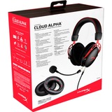 HyperX Cloud Alpha Pro gaming headset Zwart/rood, Pc, PlayStation 4, Xbox One