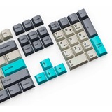Keychron Cherry Profile Double-Shot PBT Full Keycap-Set - Dolch Blue keycaps Grijs/turquoise, 219 stuks, ANSI & UK ISO Layout