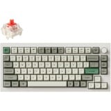 Keychron Q1 Max-P1 RGB mechanisch toetsenbord Wit, US lay-out (QWERTY), Gateron Jupiter Red, 75%, RGB leds, KSA double-shot PBT, hot swap, Knob, 2.4GHz | Bluetooth 5.1 | USB-C