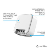 KlikAanKlikUit MACM-250 Matter inbouwdimmer Wit, Dimmen, Schakelen, Smartphone bediening
