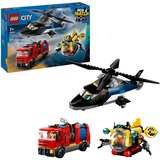 LEGO City - Helikopter, brandweerauto en onderzeeër remix Constructiespeelgoed 60462 | set van 3 modulaire voertuigen