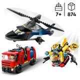 LEGO City - Helikopter, brandweerauto en onderzeeër remix Constructiespeelgoed 60462 | set van 3 modulaire voertuigen