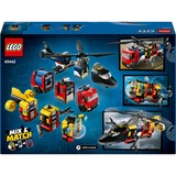 LEGO City - Helikopter, brandweerauto en onderzeeër remix Constructiespeelgoed 60462 | set van 3 modulaire voertuigen