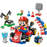 LEGO Super Mario - Mario Kart - Interactieve LEGO Mario en standaardkart Constructiespeelgoed 72043
