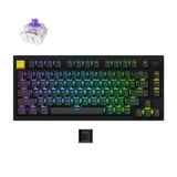 Lemokey P1 HE-M1 Wireless Magnetic Switch Custom Gaming Keyboard Zwart, US lay-out, Gateron Double-Rail Magnetic Nebula, 75%, RGB leds, Double-shot PBT, hot swap, 2.4 / Bluetooth / USB-C, Knob
