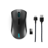 Lenovo Legion M600 draadloze gamingmuis Zwart, 16.000 DPI, RGB, 2,4 GHz / Bluetooth / USB