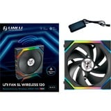 Lian Li UNI FAN SL120 Wireless RGB case fan Zwart, 120 x 124.5 x 28 mm, PWM