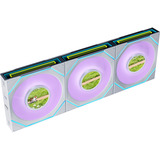 Lian Li UNI FAN SL-INF LCD FLEX 120 RGB case fans Wit, 3 stuks, 120 x 124 x 28 mm, PWM, incl. controller