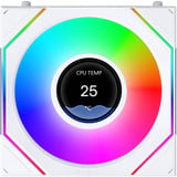 Lian Li UNI FAN SL-INF LCD FLEX 120 Wireless RGB case fans Wit, 3 stuks, 120 x 124 x 28 mm, PWM, 3 stuks