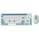 Qware Florence Draadloze Combo desktopset Lichtgroen, EU lay-out (QWERTY), Scissor switches, 80% (TKL)	, 1200 DPI, 2,4 GHz USB | Bluetooth