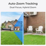 Reolink P760 4K Dual-Lens PTZ camera met motion tracking Wit/zwart