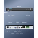Reolink RLN36, 36-kanaals NVR tot 48TB netwerk video recorder Zwart