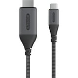 Sitecom USB-C > HDMI 2.1 kabel Zwart/grijs, 1,8 meter