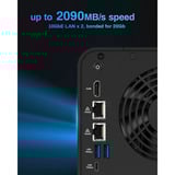 TerraMaster F6-424 Max nas Zwart, 2x 10GbE, USB, HDMI