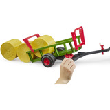 bruder Ronde balenverzamelaar met 3 ronde balen  Modelvoertuig 02204