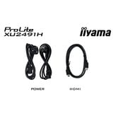 iiyama ProLite XU2491H-B1 23.8" monitor Zwart, 100 Hz, HDMI, DisplayPort