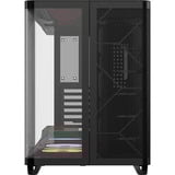 Corsair AIR 5400 LX-R LINK  midi tower behuizing Zwart | 3x USB-C | RGB | Tempered Glass