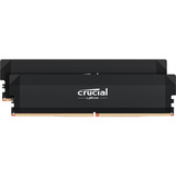Crucial 64 GB DDR5-6000 (2x 32 GB) Dual-Kit werkgeheugen Zwart, CP2K32G60C40U5B, PRO OC, XMP 3.0, EXPO