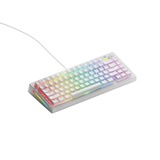 Glorious GMMK 3 75% Prebuilt Wired White, gaming toetsenbord Wit, US lay-out, Glorious Fox, 75%, RGB, GPBT-doubleshot keycaps, Knob