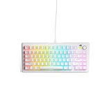 Glorious GMMK 3 75% Prebuilt Wired White, gaming toetsenbord Wit, US lay-out, Glorious Fox, 75%, RGB, GPBT-doubleshot keycaps, Knob