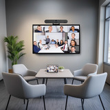 Rocware RB10 4K USB Smart Conferencing VideoBar conferentiesysteem Zwart, 20MP UHD CMOS-sensor