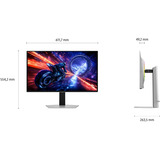 Samsung Odyssey S27FG602SU 27" gaming monitor Zilver, 500 Hz, HDMI, DisplayPort, AMD FreeSync