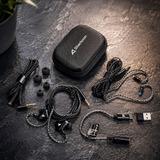 Sharkoon Stealthbite IEM in-ear oortjes Zwart, Pc, USB-A, UBS-C, 3,5 mm