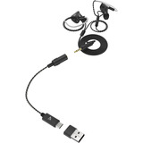 Sharkoon Stealthbite IEM in-ear oortjes Zwart, Pc, USB-A, UBS-C, 3,5 mm